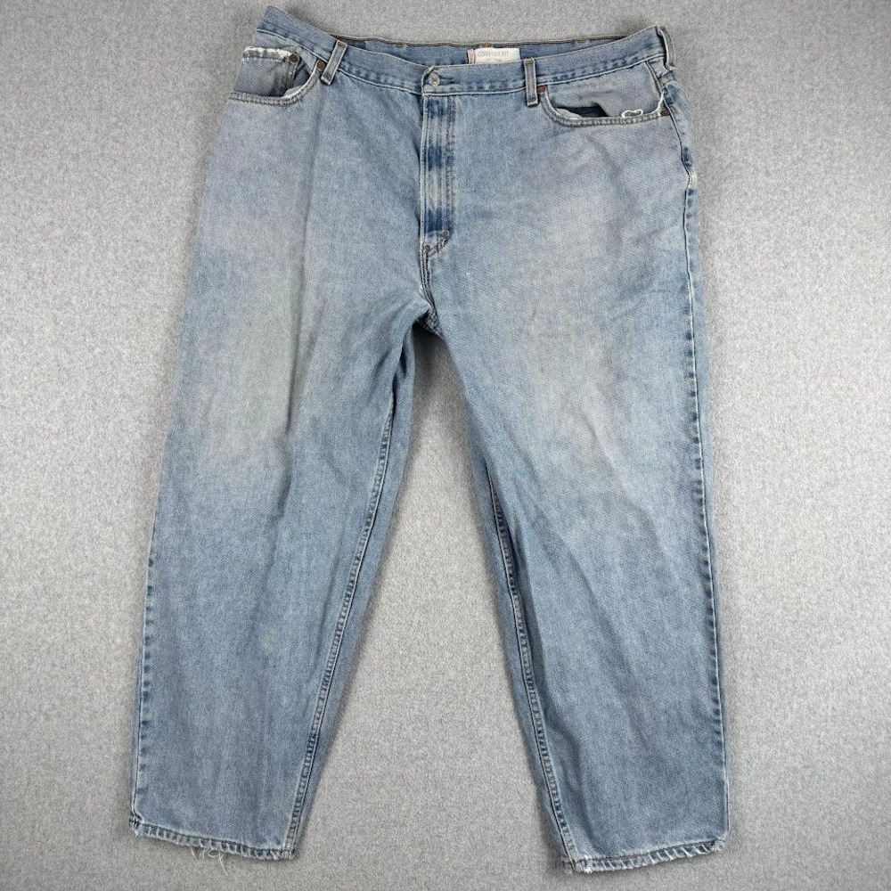 Vintage Levi Strauss 560 Men Light Wash Comfort Fit Straight Leg Jeans 44x30 Y2K
